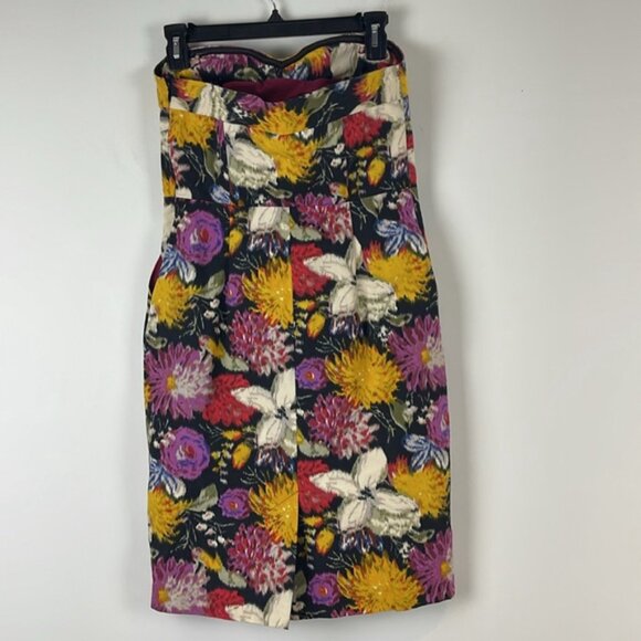 Anthropologie Moulinette Soeurs Strapless Floral Dress - Picture 4 of 10